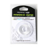 Perfect Fit Ballstretcher souple Ribbed Ring 18mm Transparent